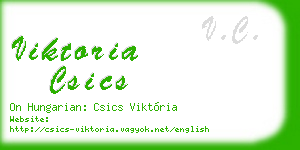 viktoria csics business card